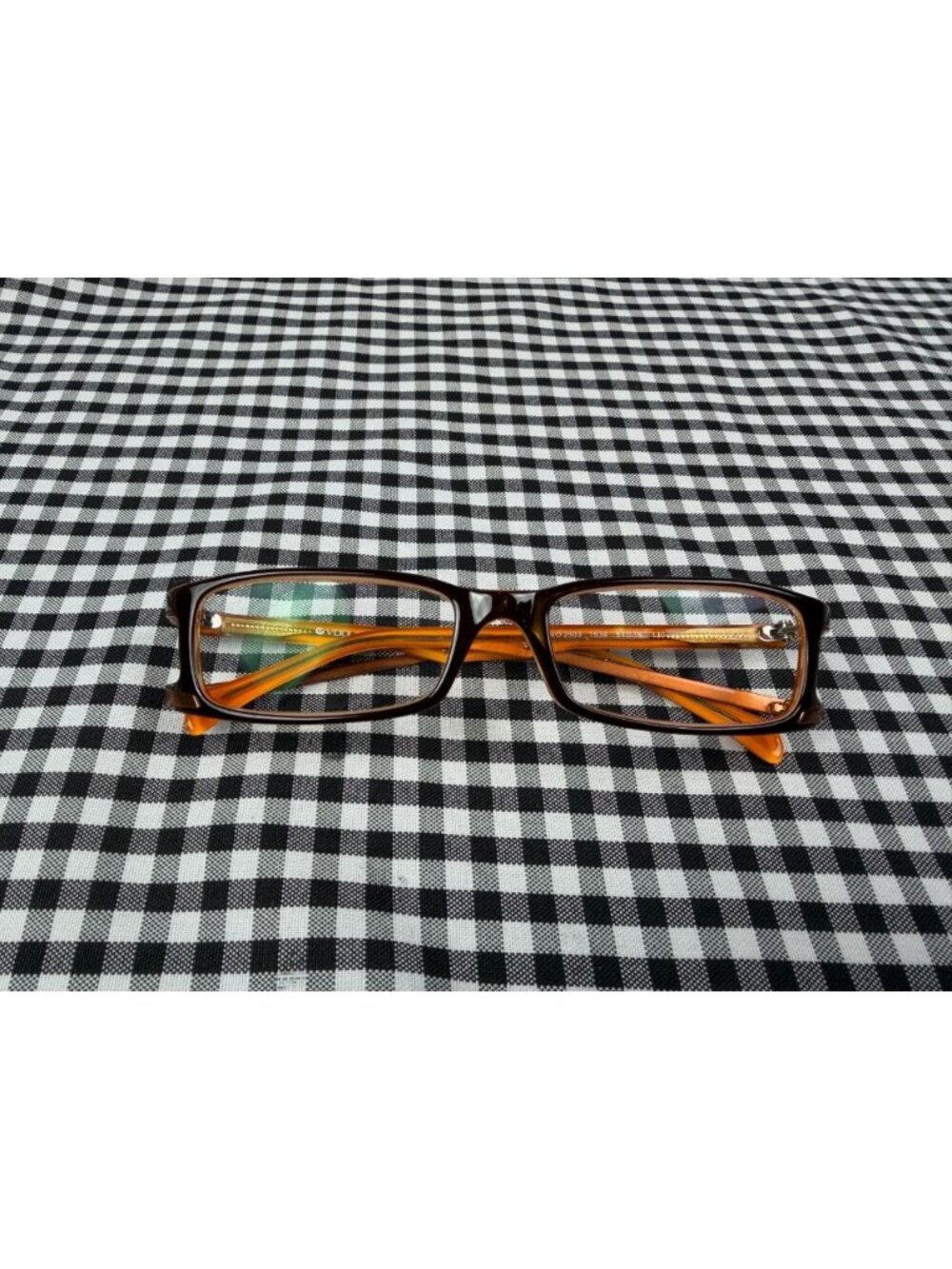 Vogue VO2503 1539 Eyeglasses Frames Brown Orange Rectangle Y2K 51-16-130